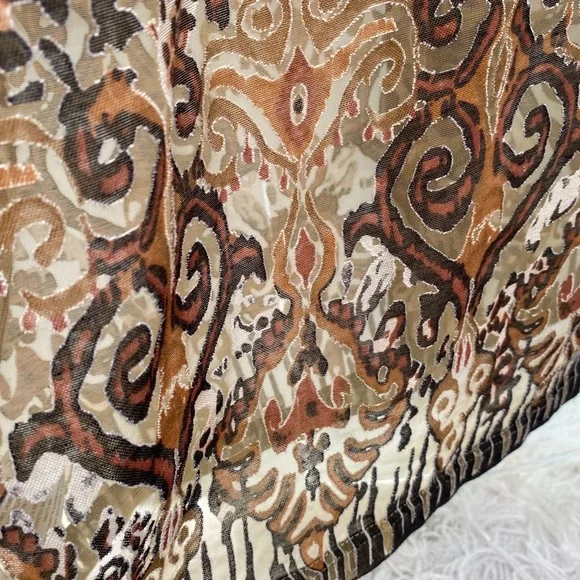 HP🎉 Women’s Animal Print Burnout Button Up Blouse - Picture 13 of 15